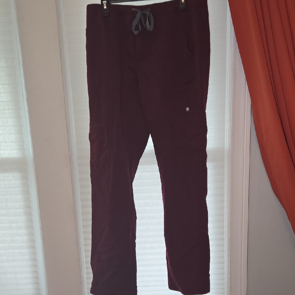 Men's Figs Maroon Scrub Pants
